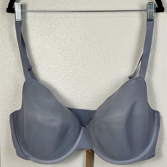 SKIMS Form T Shirt Weightless Demi Bra in Slate (bluish color) Size 46DDD NWT - Picture 2 of 6